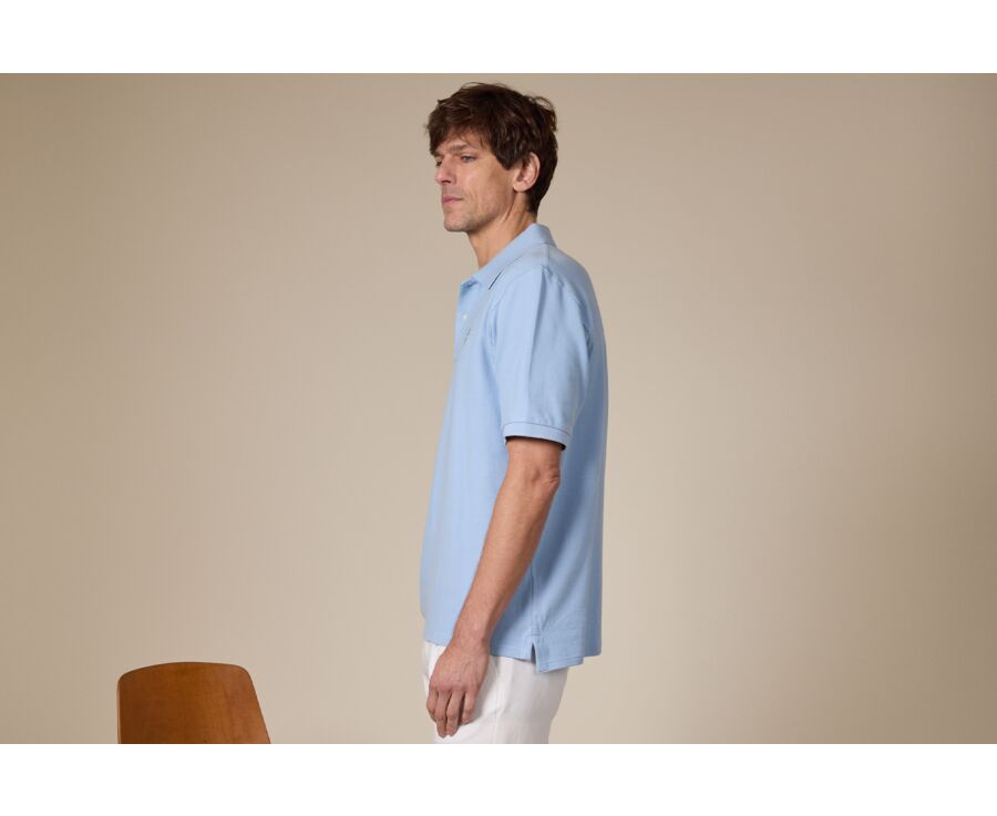 Polo homme Bleu ciel - GARETH