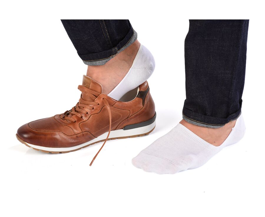 Chaussettes invisibles homme Blanc