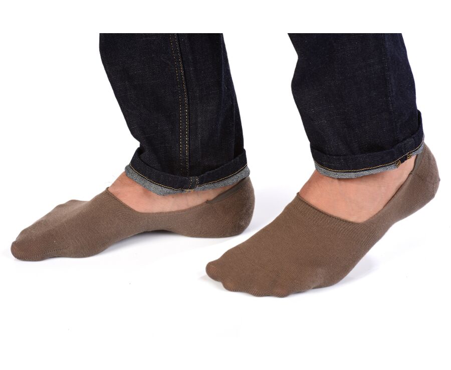 Chaussettes invisibles homme Taupe