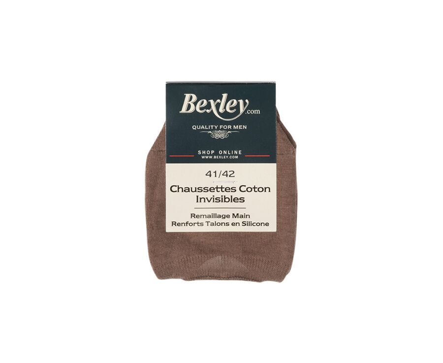 Chaussettes invisibles homme Taupe