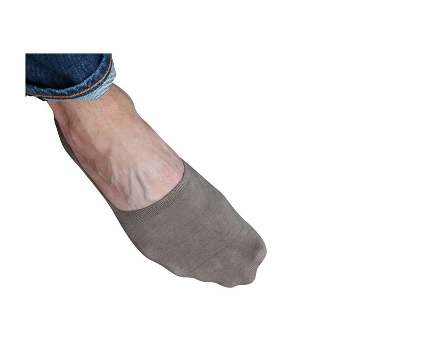 Chaussettes invisibles homme Taupe