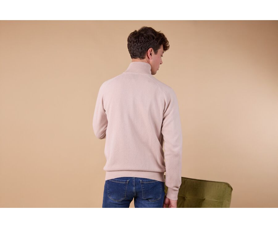 Gilet zippé homme laine - Beige Clair - KANE