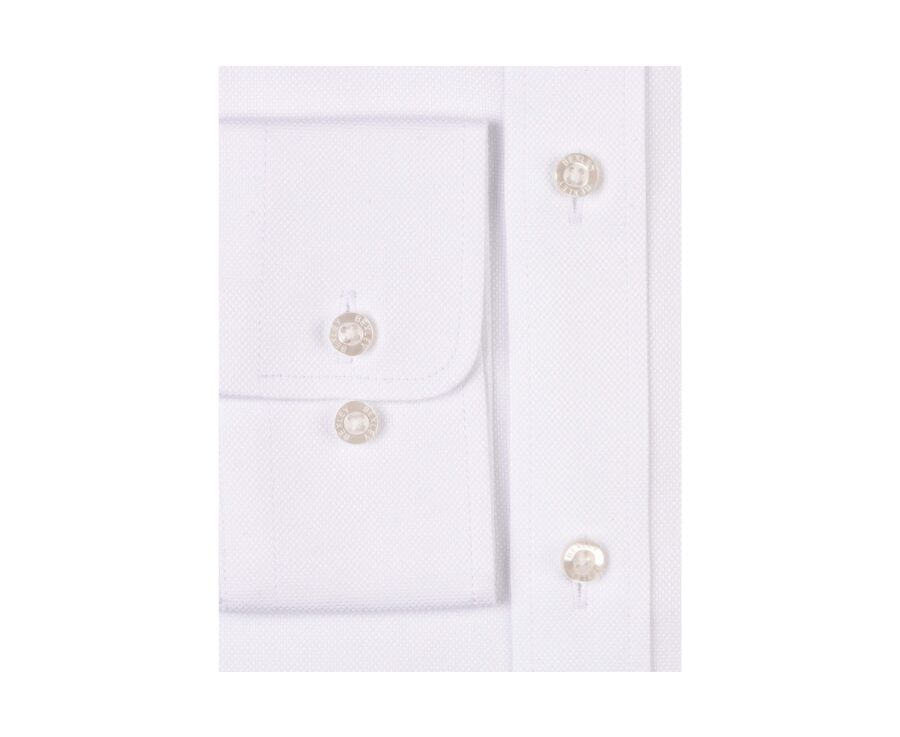 Chemise blanche Oxford double fil uni - OTTAVIO