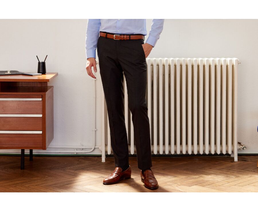 Pantalon de costume homme Gris Anthracite - LAZARE