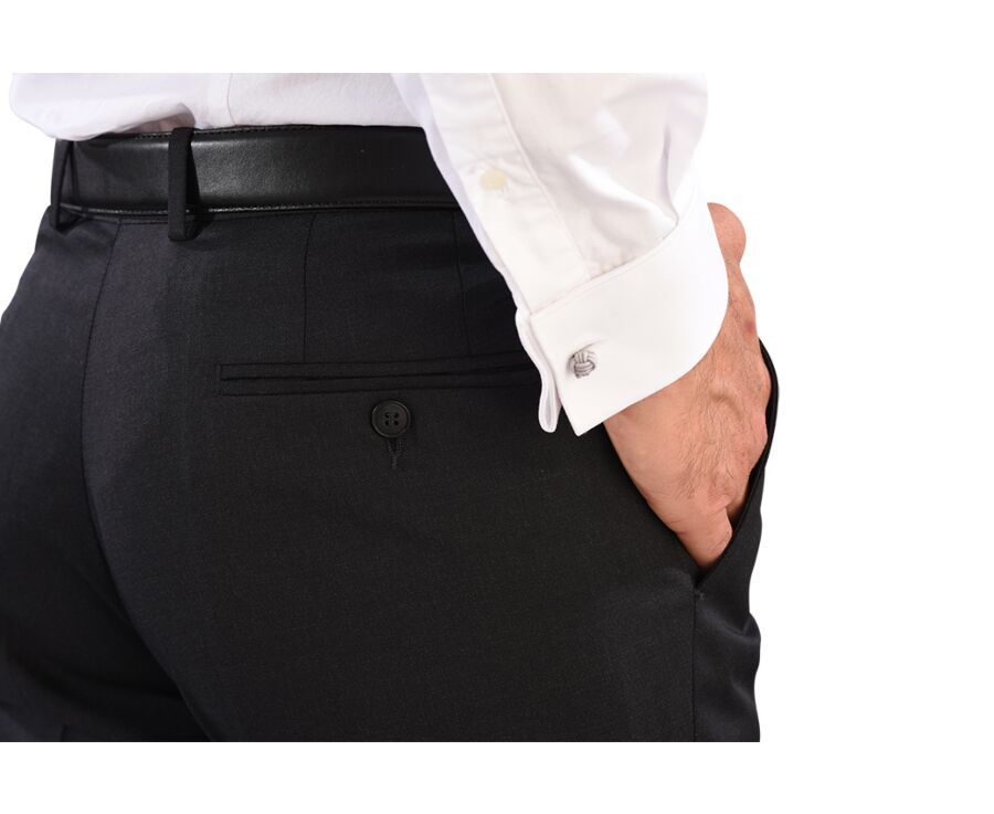 Pantalon de costume homme Gris Anthracite - LAZARE