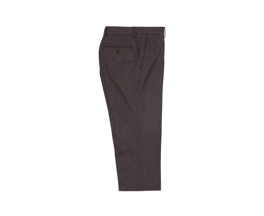 Pantalon de costume homme Chocolat Chiné - LAZARE