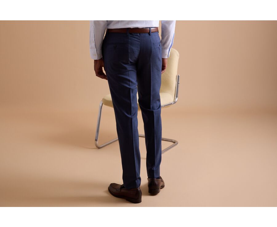 Pantalon de costume homme Bleu Chiné - LAZARE
