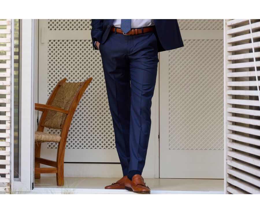 Pantalon de costume homme Bleu Pétrole - LAZARE