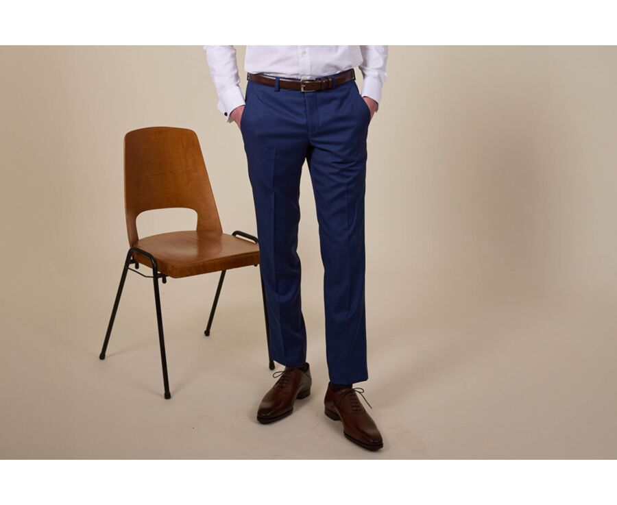 Pantalon de costume homme Bleu Franc - LAZARE