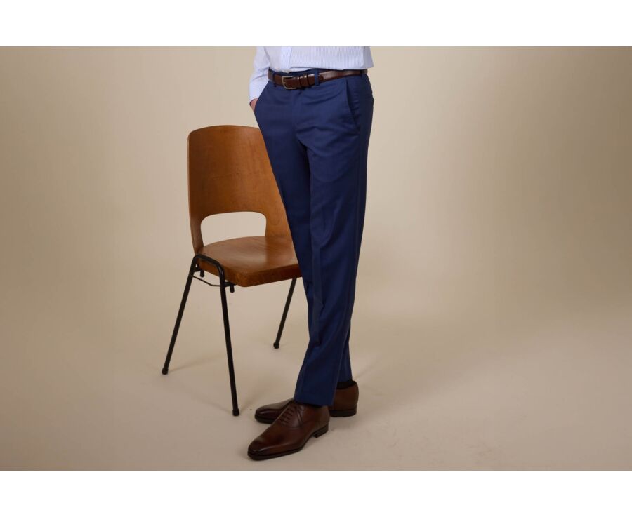 Pantalon de costume homme Bleu Franc - LAZARE