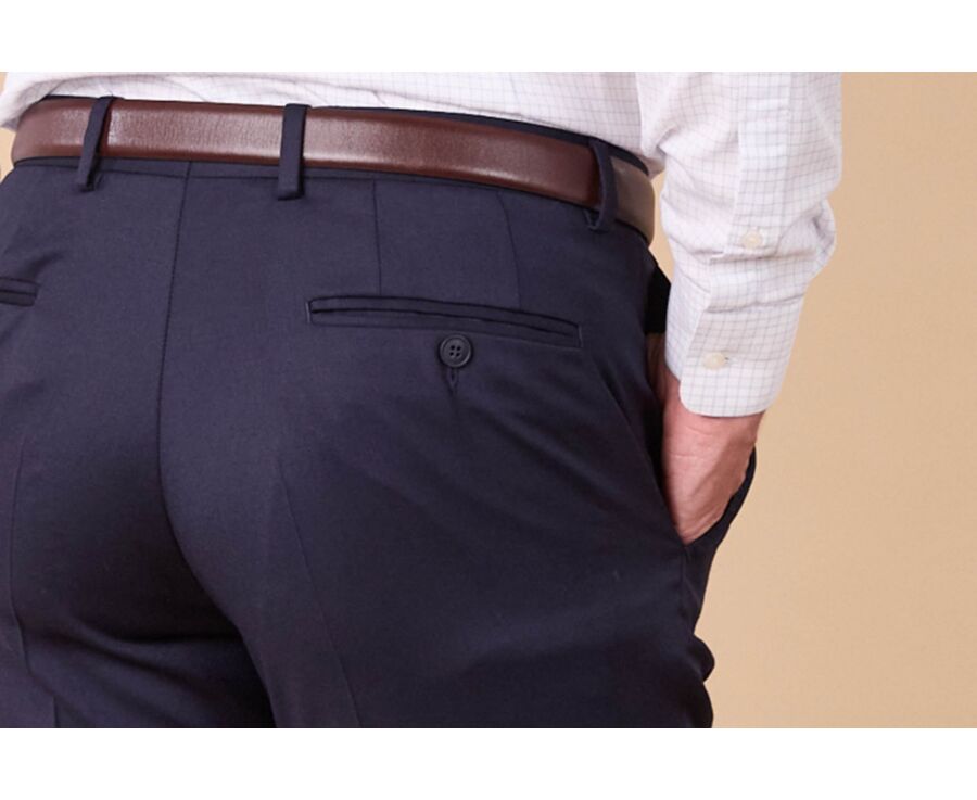 Pantalon de costume homme Bleu Marine - LAZARE