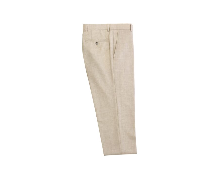 Pantalon de costume homme Beige Chiné - LAZARE