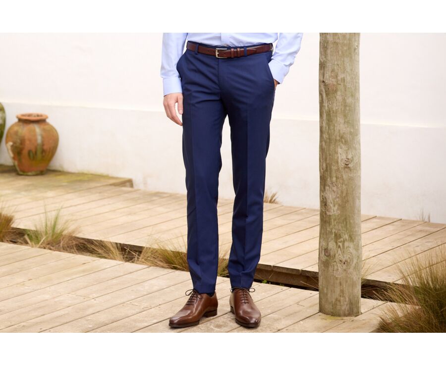 Pantalon de costume homme Marine - LAZARE