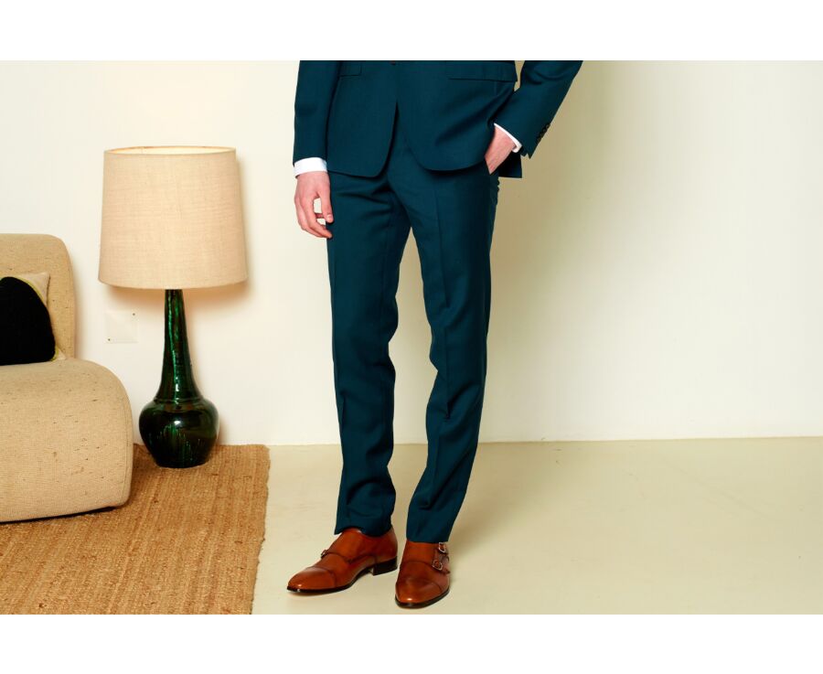 Pantalon de costume homme Vert Bouteille - LAZARE