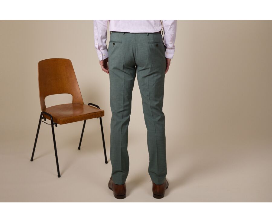 Pantalon de costume homme Vert Tilleul - LAZARE