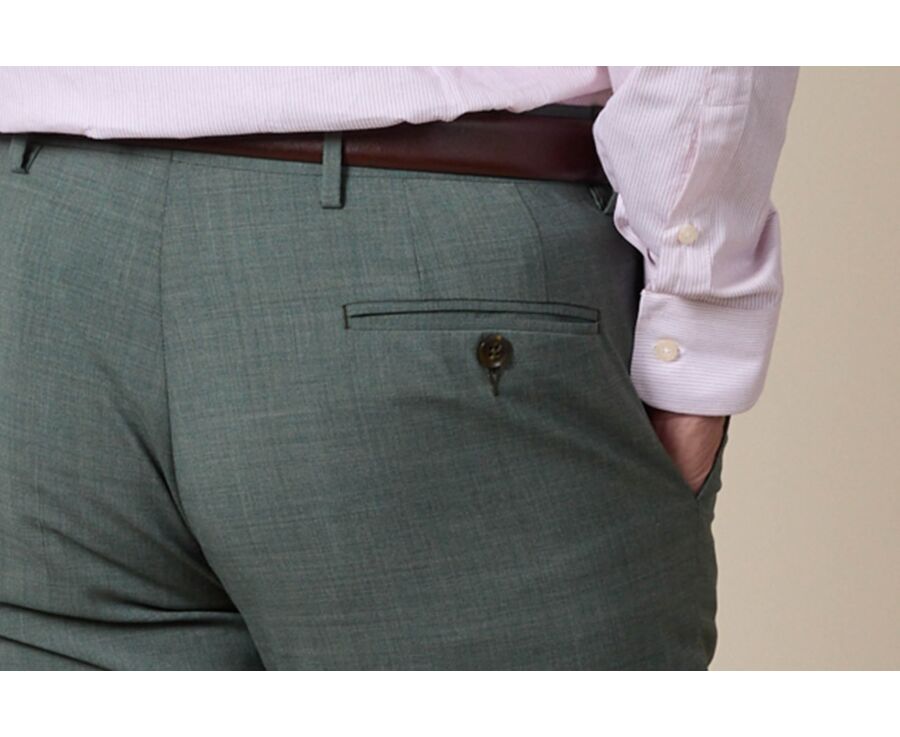 Pantalon de costume homme Vert Tilleul - LAZARE