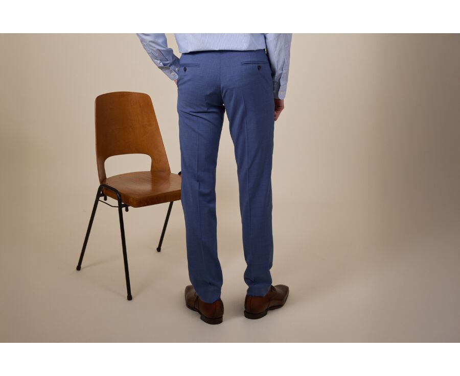 Pantalon de costume Bleu Clair Chiné II - LAZARE