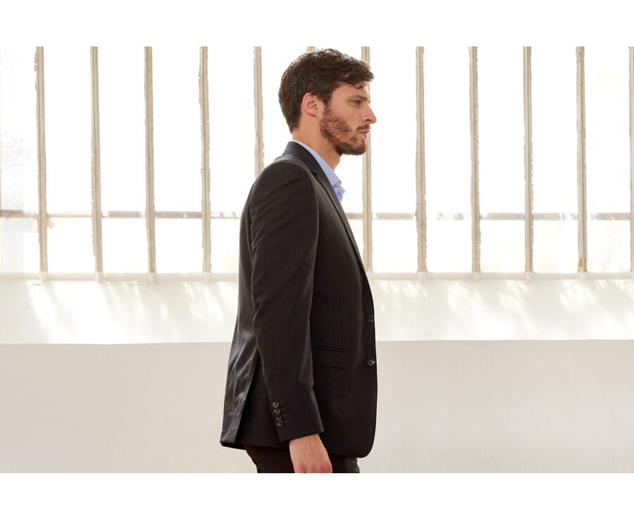 Veste de costume Lazare Gris Anthracite - LAZARE
