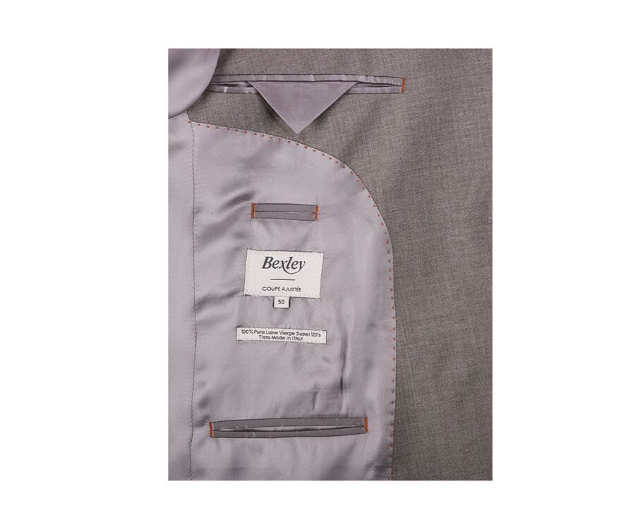 Veste de costume homme Taupe Chiné - LAZARE