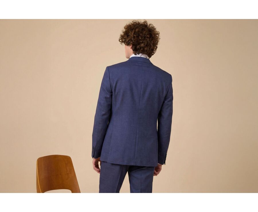 Veste de costume homme Bleu Foncé Chiné - LAZARE