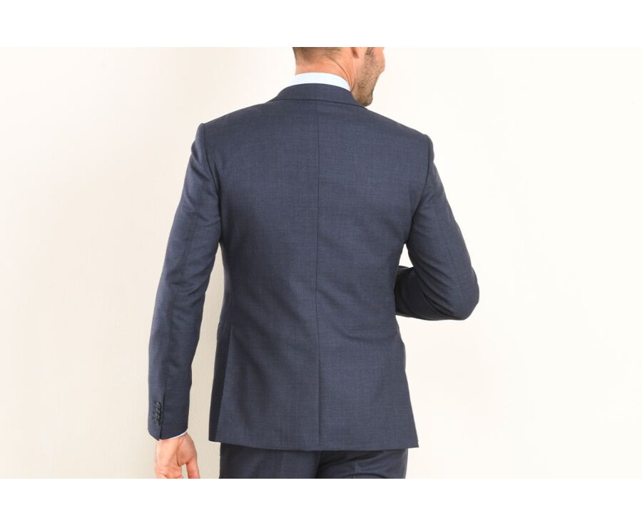 Veste de costume homme Bleu Foncé Chiné - LAZARE