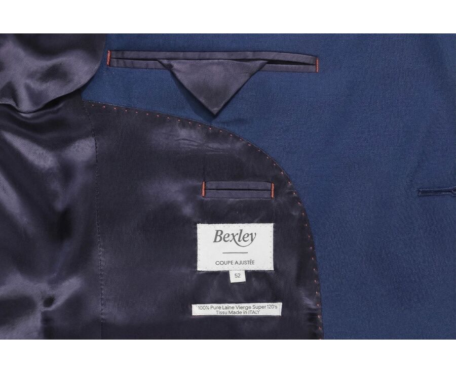 Veste de costume homme Bleu Foncé Chiné - LAZARE