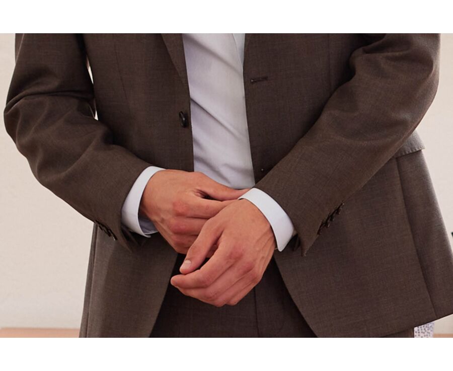 Veste de costume homme Marron Chiné - LAZARE