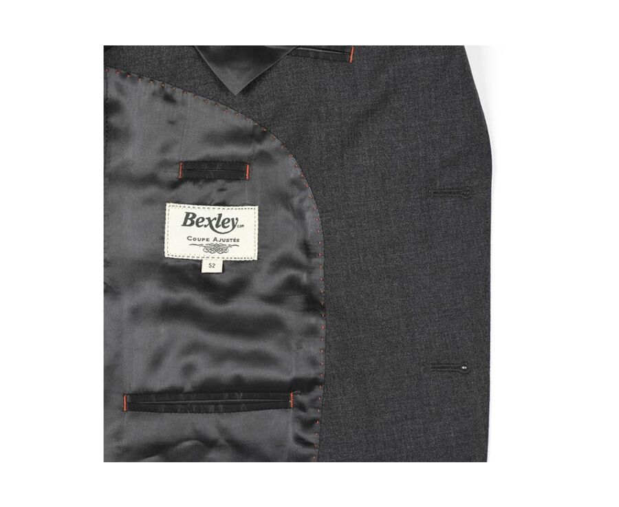 Veste de costume homme Gris Foncé Chiné - LAZARE
