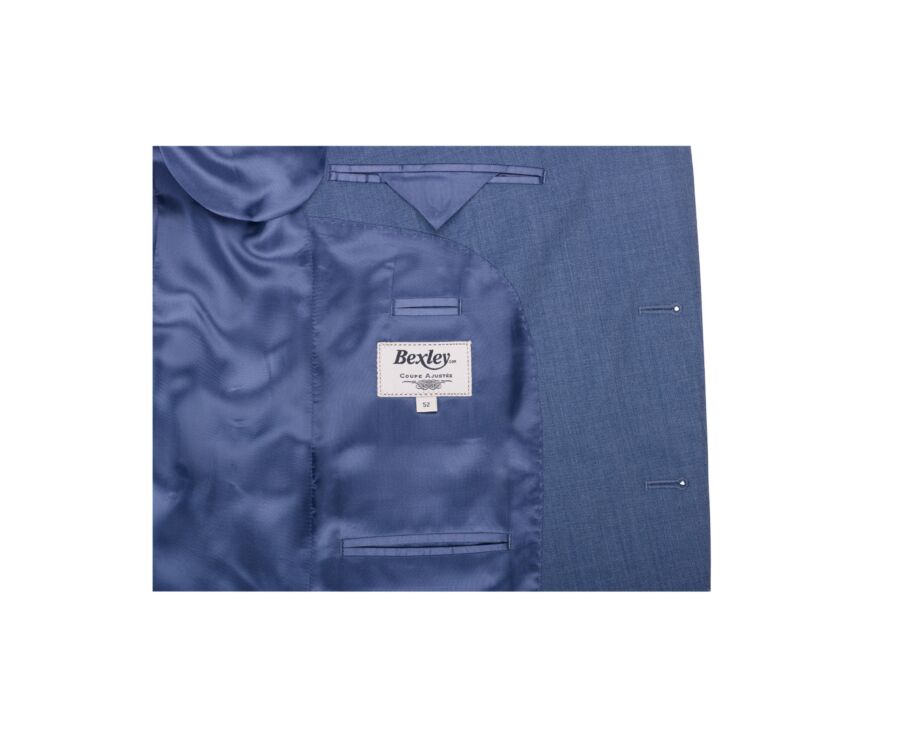 Veste de costume homme Bleu clair Chiné - LAZARE