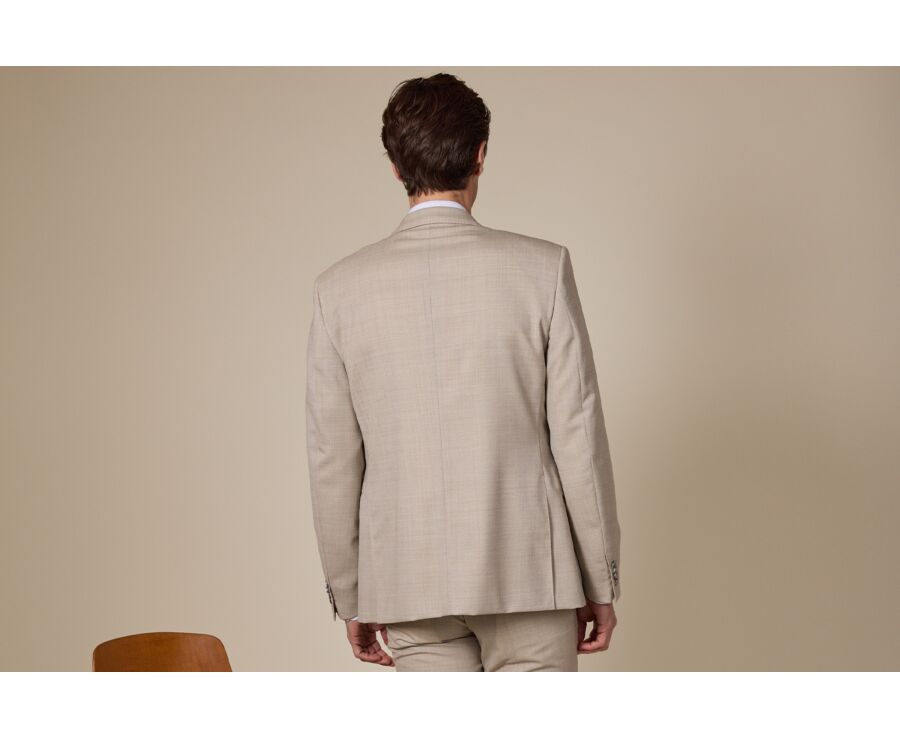 Veste de costume homme beige Chiné - LAZARE