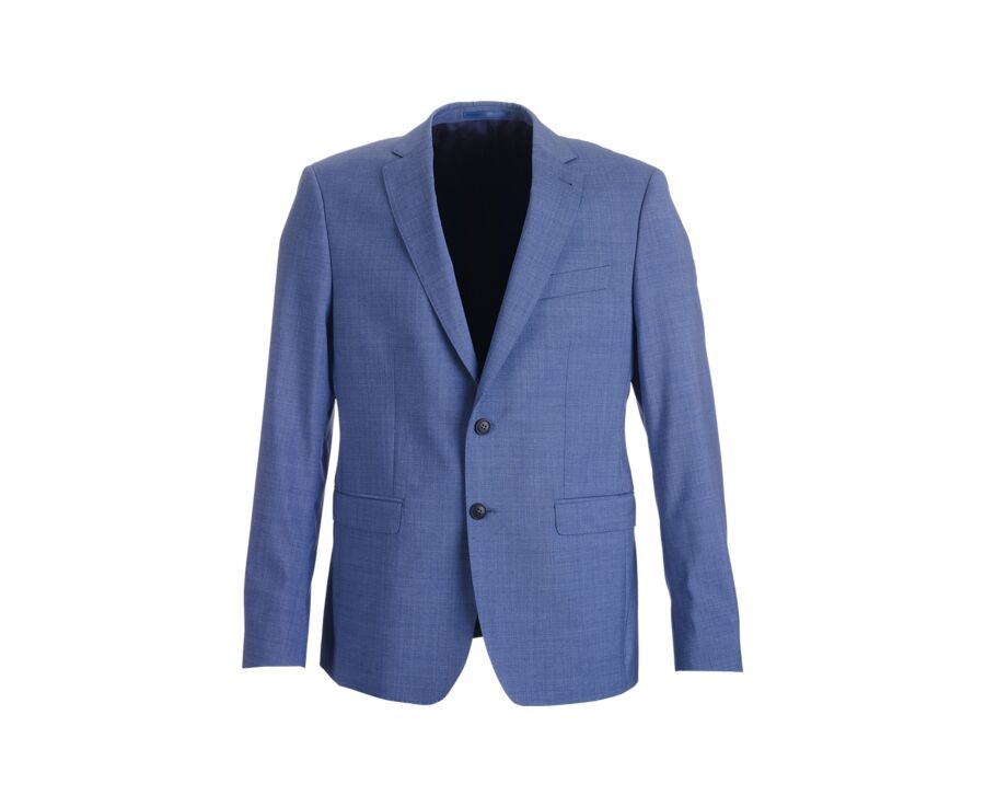 Veste de costume Bleu Moyen Chiné - LAZARE