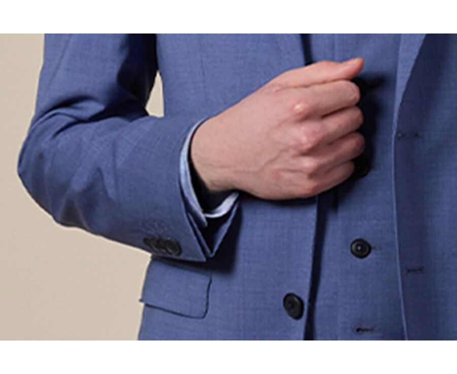 Veste de costume Bleu Clair Chiné II - LAZARE