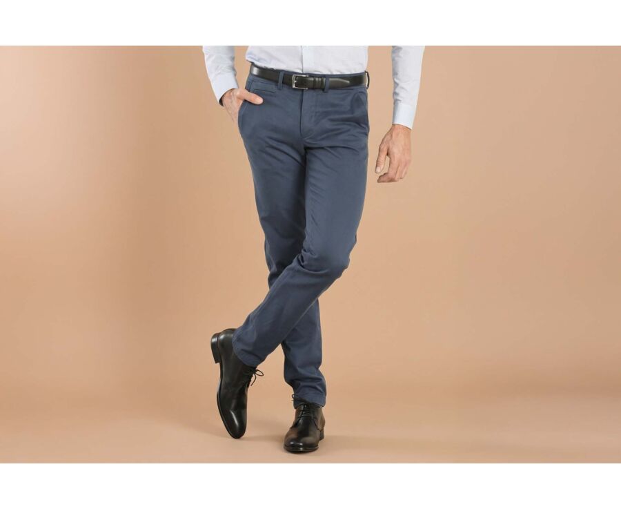 Pantalon chino homme Bleu - NIGEL II