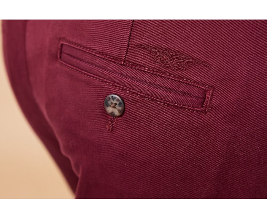 Pantalon chino homme - Bordeaux - NIGEL II