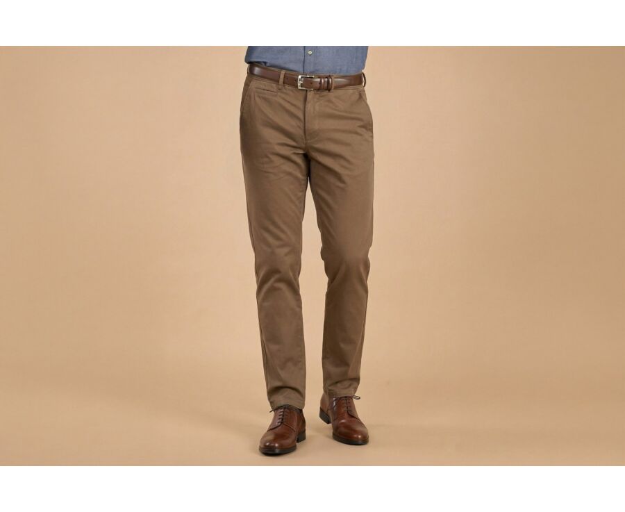 Pantalon chino homme Chocolat - NIGEL II