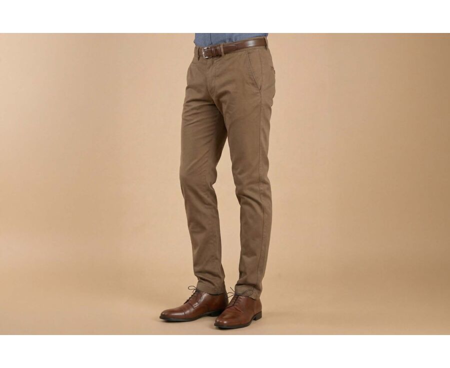 Pantalon chino homme Chocolat - NIGEL II