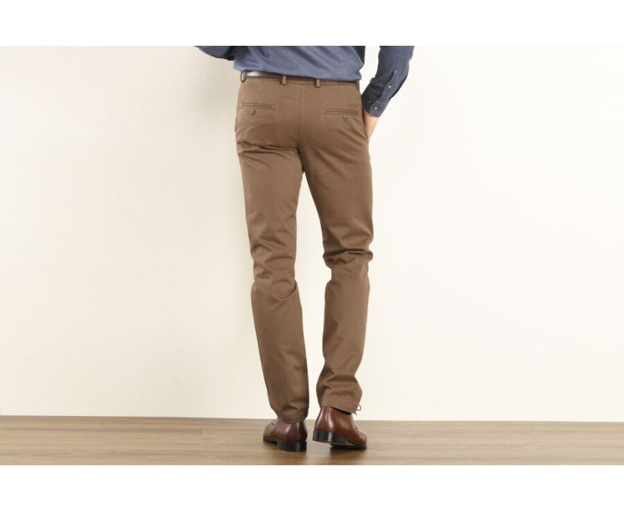 Pantalon chino homme Chocolat - NIGEL II