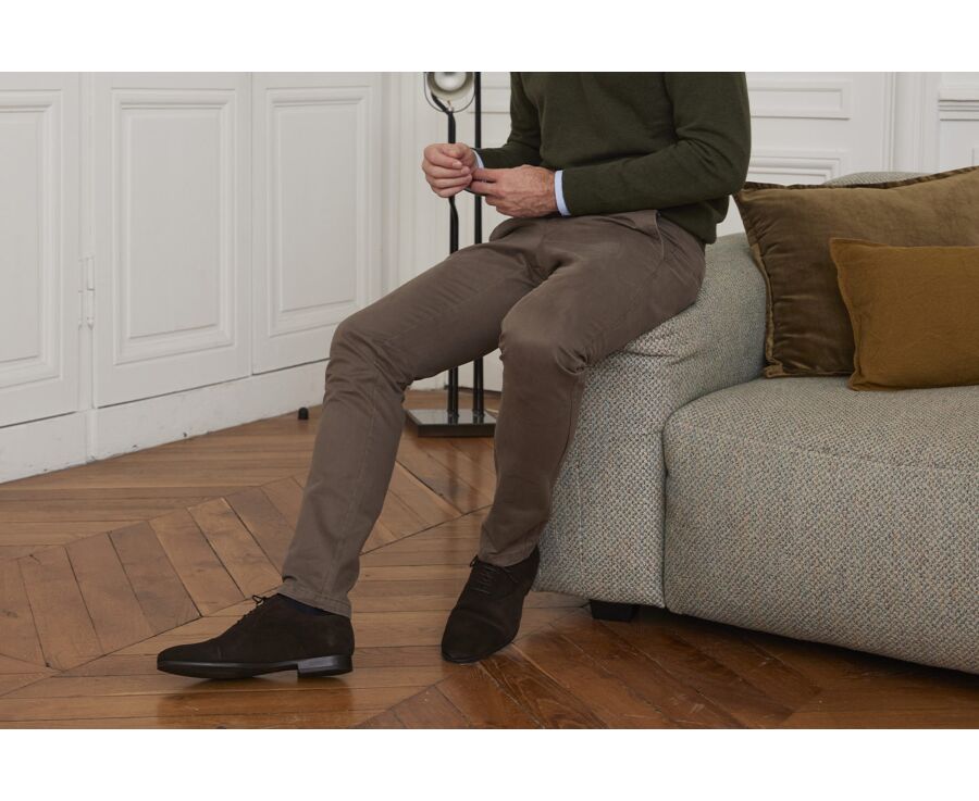 Pantalon chino homme Taupe - NIGEL II