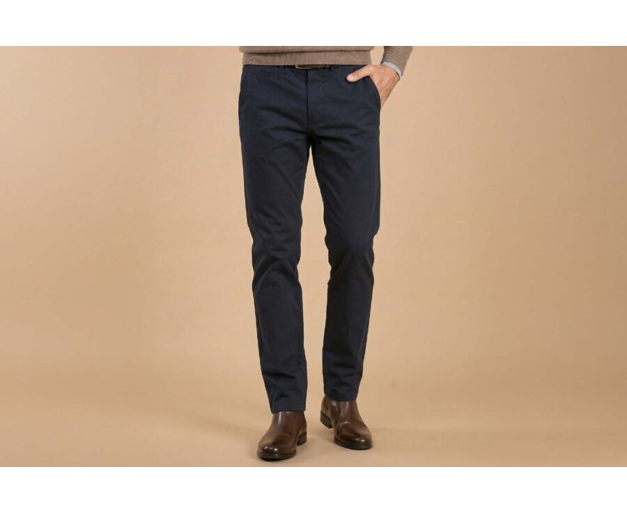 Pantalon chino homme Navy Foncé - NIGEL II