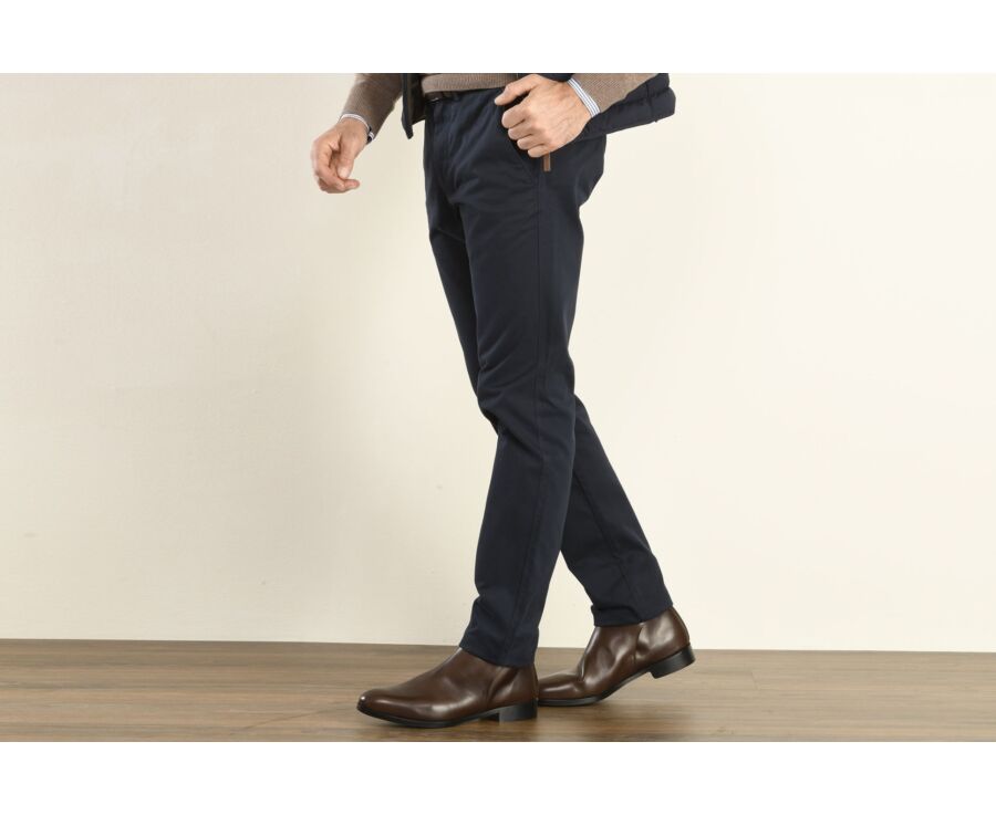 Pantalon chino homme Navy Foncé - NIGEL II