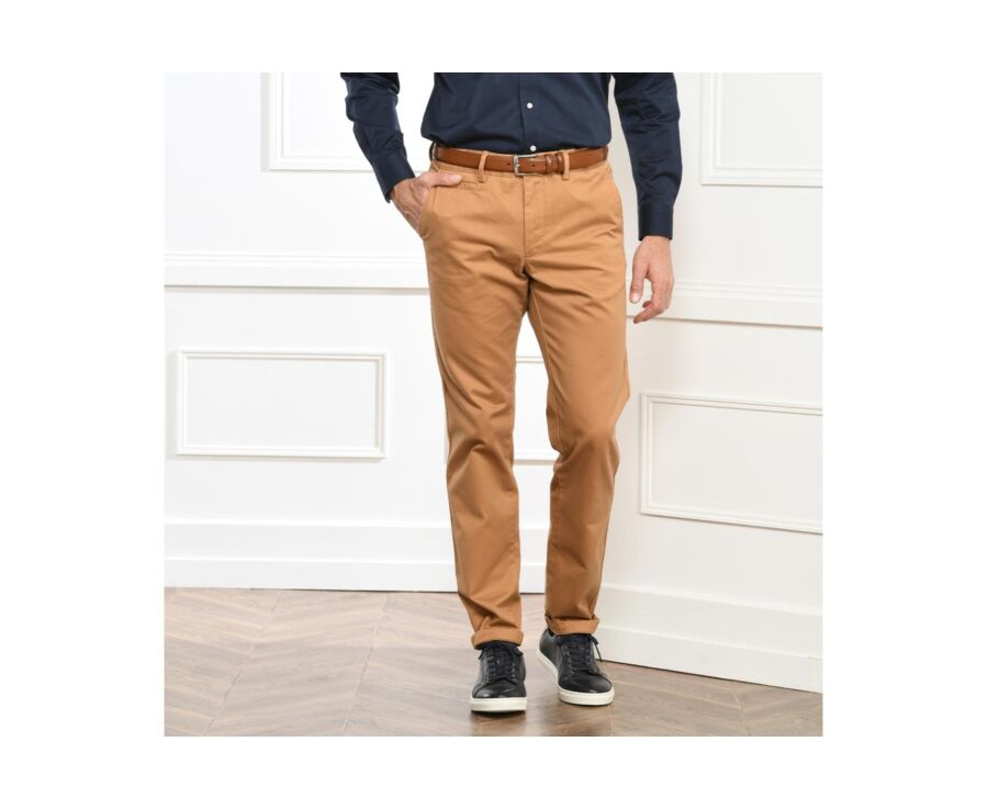 Pantalon chino homme Tabac - NIGEL II