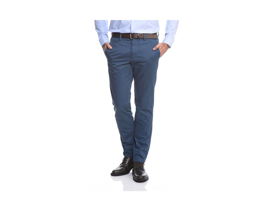 Pantalon chino homme Bleu Cobalt - NIGEL II