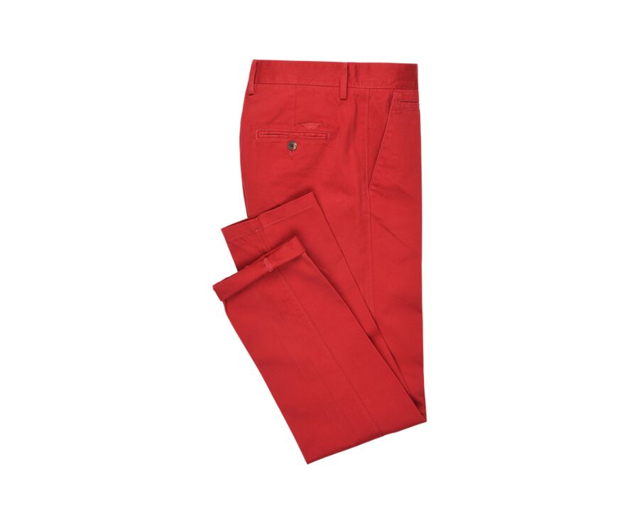 Pantalon chino homme Rouge Grenat - NIGEL II