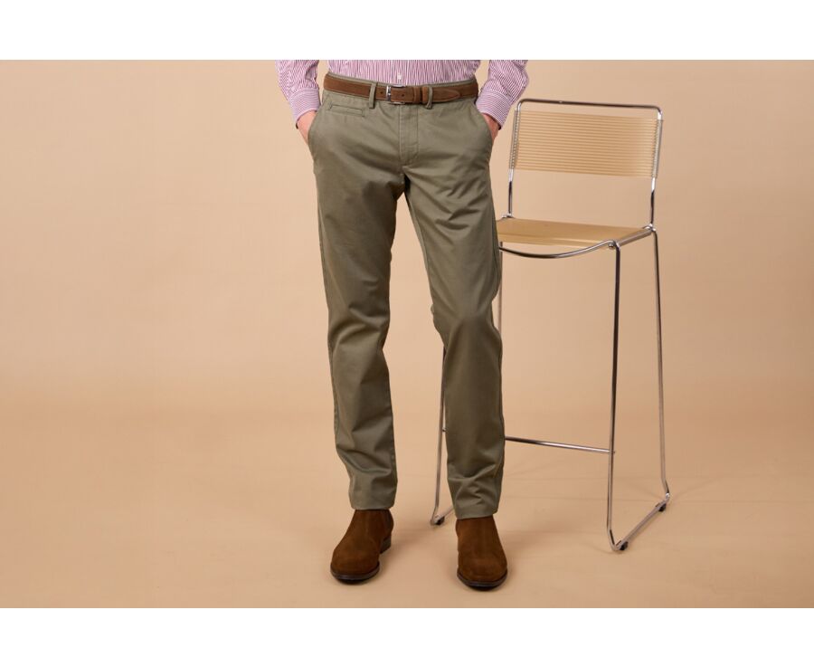Pantalon chino homme - Kaki clair - NIGEL II