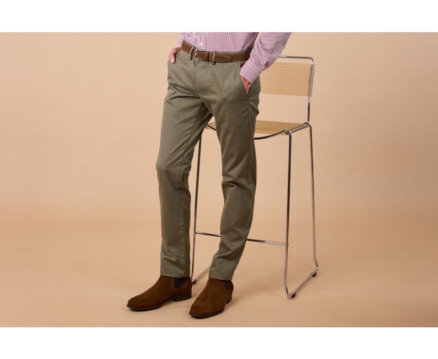 Pantalon chino homme - Kaki clair - NIGEL II