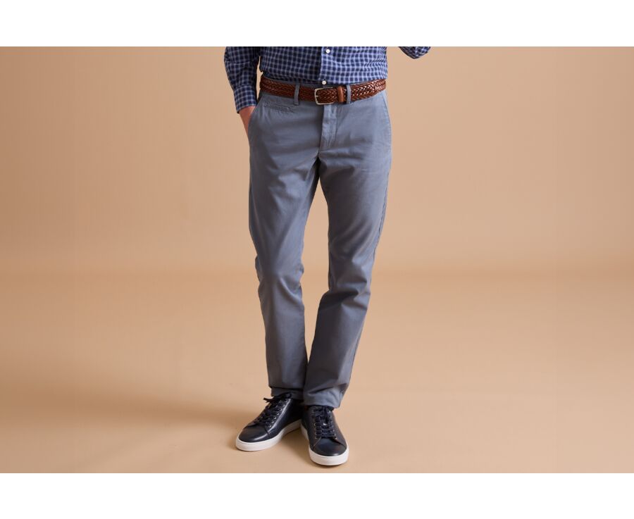 Pantalon chino homme Bleu Gris - NIGEL II