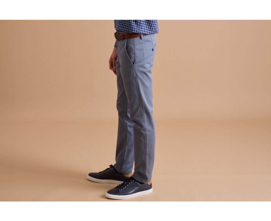 Pantalon chino homme Bleu Gris - NIGEL II