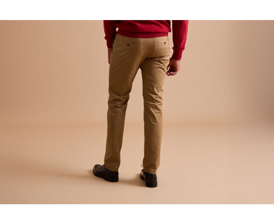 Pantalon chino homme Camel Foncé - NIGEL II