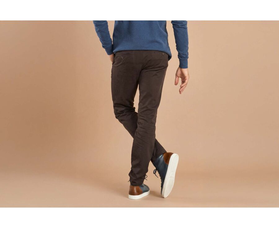 Pantalon chino homme Brun Foncé - NIGEL II