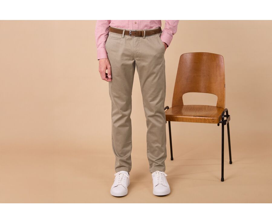 Pantalon chino homme - Olive Clair - NIGEL II